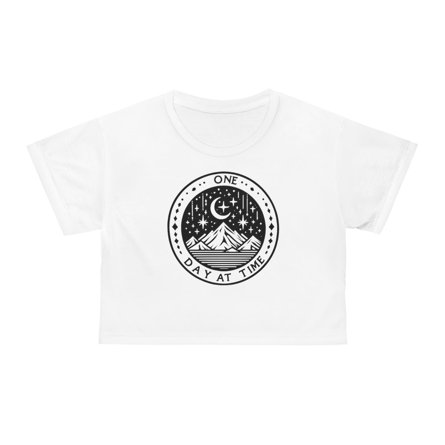 Imperium crop tee "ODAAT" stars