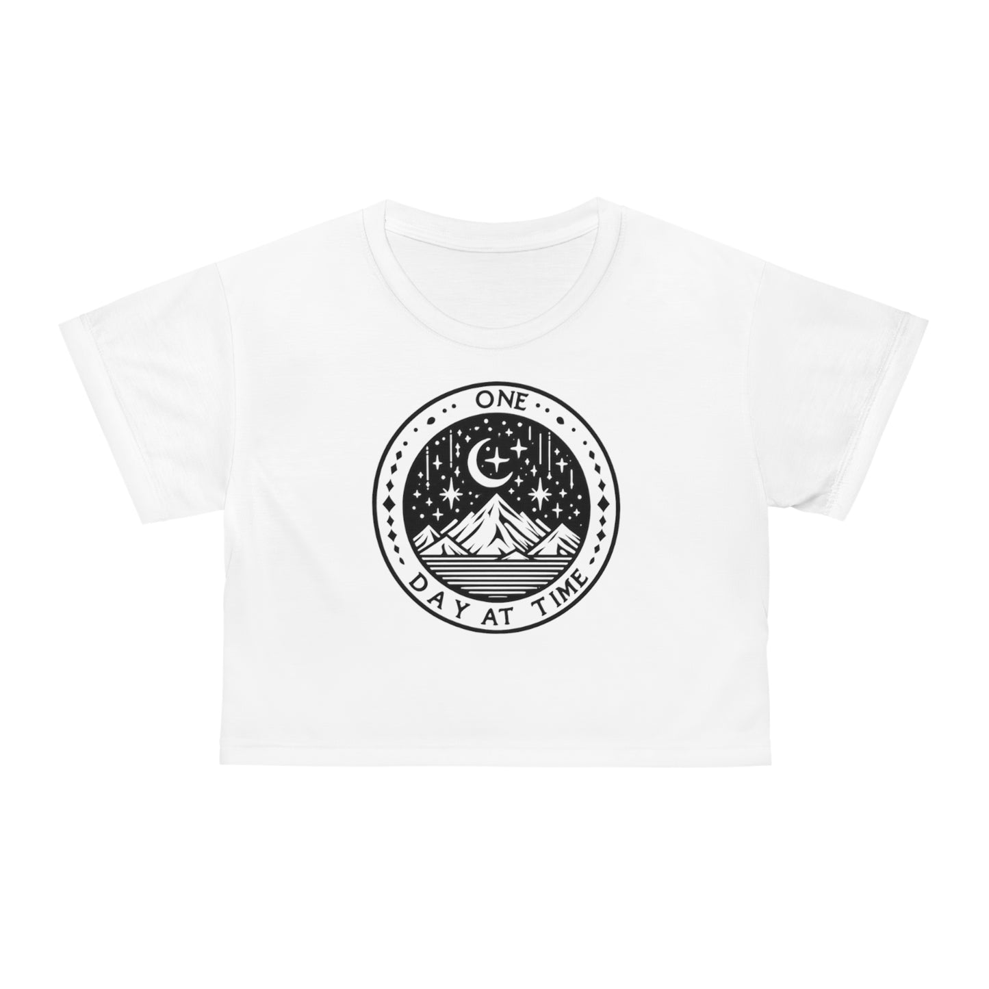 Imperium crop tee "ODAAT" stars