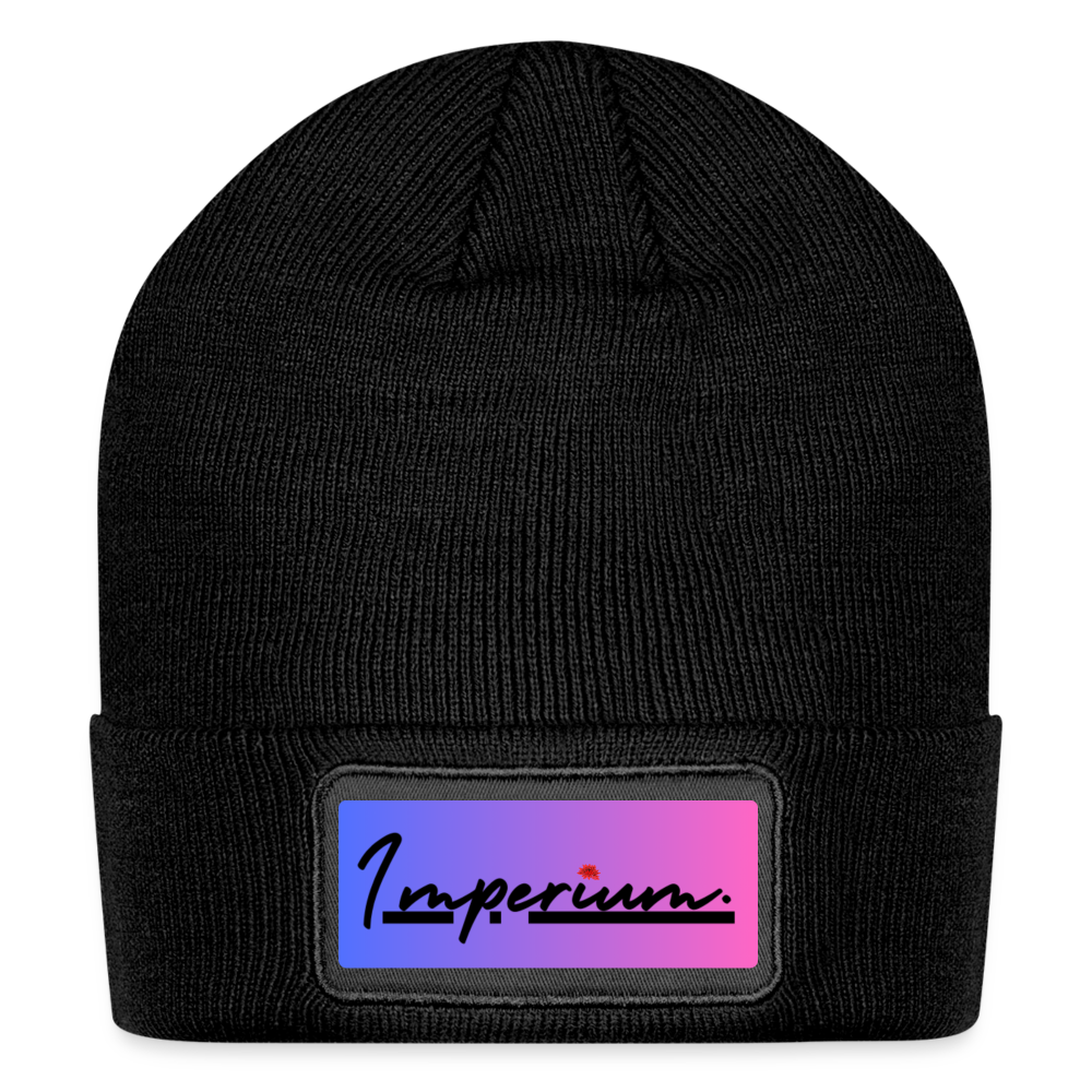 Imperium patch beanie - black