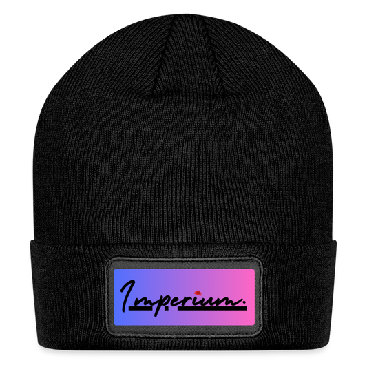 Imperium patch beanie - black