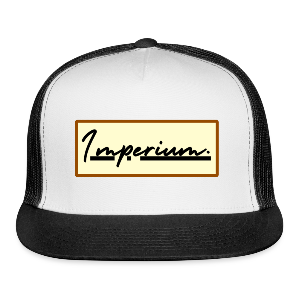Imperium trucker cap - white/black